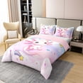 thumbnail image 2 of Erosebridal Cute Axolotl Comforter Cover Twin,Multicolor Rainbow Bedding Twin Size,Galaxy Starry Clouds Duvet Cover Twin For Girls,Ultra Soft Bedroom Decorative Reversible,2pcs（No Comforter）, 2 of 7