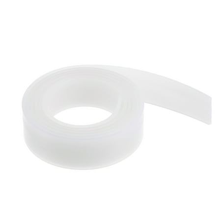 

Uxcell Flexible Solid Silicone Strip 0.79 x0.08 x3.28ft Rectangular No Adhesive Roll for Door White