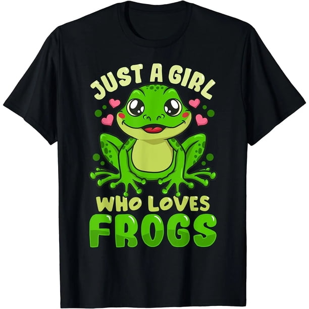 Camiseta de Chica Rana "Solo Una Chica Que Ama las Ranas" - Regalo Divertido para Amantes de Ranas