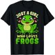 thumbnail image 1 of Camiseta de Chica Rana "Solo Una Chica Que Ama las Ranas" - Regalo Divertido para Amantes de Ranas, 1 of 5