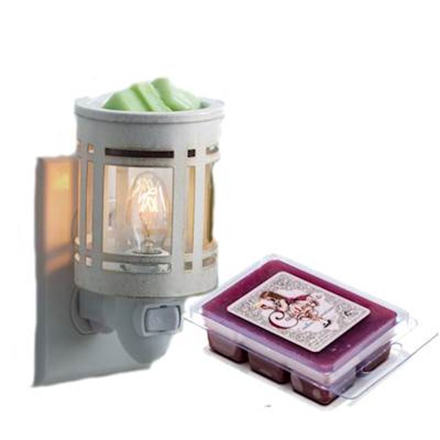 MISSION Pluggable Fragrance Warmer Gift Set with Courtneys Wax Melt