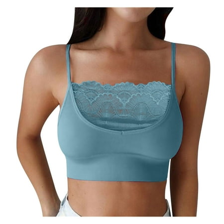 

wendunide pajama set for women Women Strapless Adjustment Rimless Invisible Bralette Push Up Sticky Bras Vest Blue M