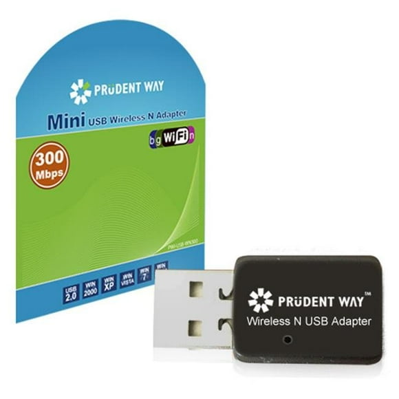 Prudent Way PWI-USB-WN300 Adaptateur USB 2.0 vers Wirless N Mini USB jusqu'à 300Mbps