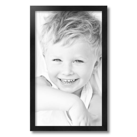ArtToFrames 13x22 inch Black Picture Frame, Black 13" x 22" Wood Poster Frame (WOM-5141) 1234