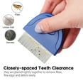 thumbnail image 4 of Prime Pets Flea Comb for Cat Dog, Stainless Steel Pet Hair Removal Comb, 4 of 8