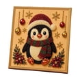 thumbnail image 2 of DIY Christmas Pearl Bead Painting Kit with Framed Canvas, Pattern Rhinestone Art Set with Instruction Manual, Festive DIY Craft, Decorative Tabletop and Wall Art for Decor, 2 of 6