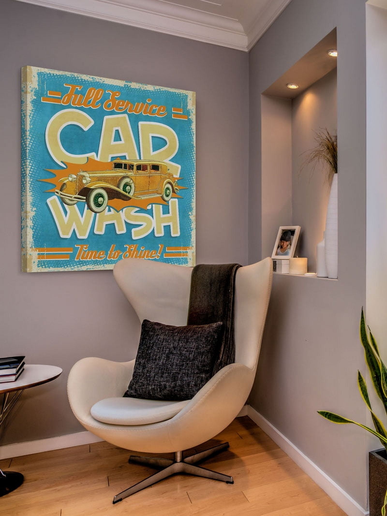 Marmont Hill "Full-Service Car Wash" Painting Print on Canvas
