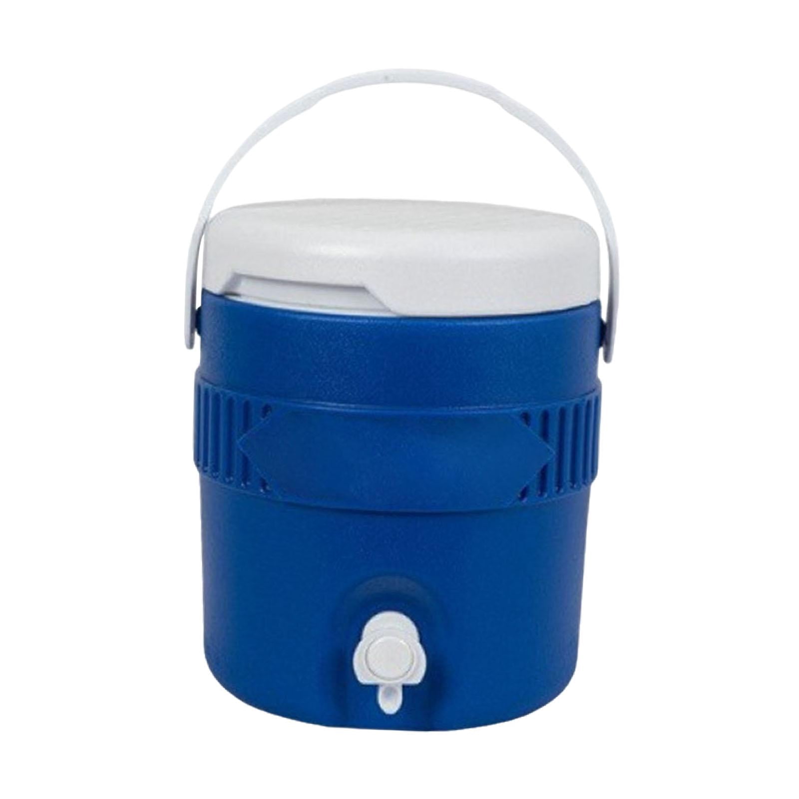 Wswqop 3.8L Insulated Camping Water Bottle Jug Reusable Leakproof with Spout Ice Water Blue