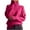 Hot Pink, variant on Womens Fashion Sweaters Turtleneck Sweater Solid Color Pullover Regular Fit Long Sleeve Tops Casual High Neck Pullover Top Hot Pink