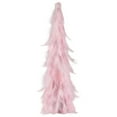 thumbnail image 2 of Northlight Glittered Layered Feather Cone Tree Christmas Decoration - 19.5" - Pink, 2 of 6