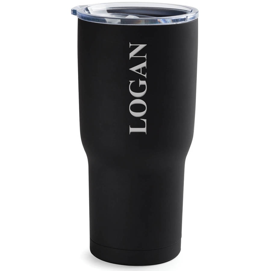 My Name Personalized 24 Oz. Black Travel Mug