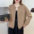 thumbnail image 5 of Casual Vintage Loose Long Sleeve Cable Knit Cardigan For Women, Perfect For Early Spring Outfits. Stylish And Trendy Layering Piece For Everyday Wear Cardigan Sweaters For Women, 5 of 17