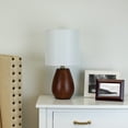 thumbnail image 3 of 16" Mainstays Walnut Wood-Look Rounded Table Lamp, 3 of 5