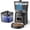 Black, variant on Automatic Cat Feeder and Water Fountain, 4L/16Cups Pet Dry Food Dispenser 2L Water Dispenser, Locking Lid, Programmable Timer 6 Daily Meals, 10s Voice Recorder, Cat Accessories for Puppy Kitten