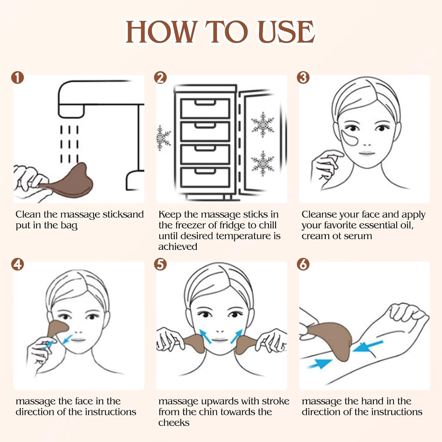 ABCISI 2-in-1 Gua Sha Cryo Sticks, Facial Skin Care Tools for Women Face and Eyes Massage, Unbreakable Stainless Steel Esthetician Supplies, Cooling Spa Ice Globes Roller with Carry Case, Silver