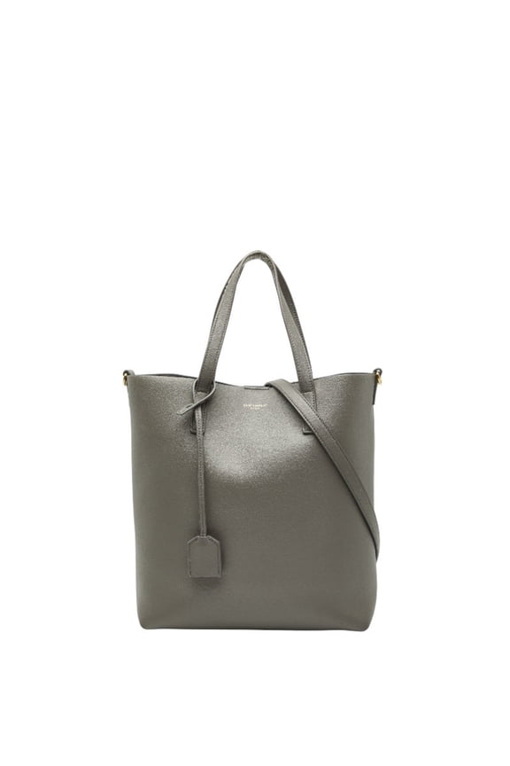 Pre-Owned Saint Laurent Toy Shopping Handbag/Shoulder Bag 2WAY 498612 Gray Leather... (Good)