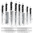 thumbnail image 2 of ABLINK 9-Piece Damascus High Carbon Stainless Steel Kitchen Knife Set with Roll Bag, 2 of 9