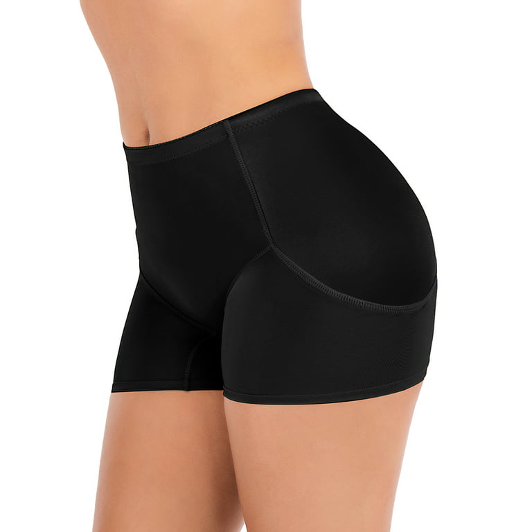 PULLIMORE 2 Pairs Women Enhancing Underwear Pad Stickers Hip Up Padded Butt  Lifter Bum Shapewear (M, Black)