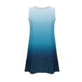 thumbnail image 4 of ClodeEU Women's Summer Pleated Round Neck Cute Swing Sleeveless Dress, Floral Print Tank Loose Sundress with Pocket Blue 01,Womens Plus M, 4 of 6