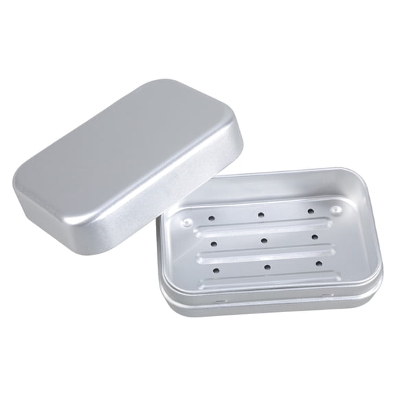 Soap Box Aluminum Soap Case Travel Soap Container Protect Soap from Moistures for Camping Outdoor Bathroom Use