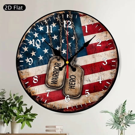 Vibrant Pop Art Love Hearts Round Wall Clock Silent Non Ticking Decorative Gift
