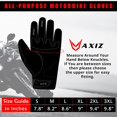 thumbnail image 2 of Guantes de moto AXIZ para hombre y mujer con pantalla táctil, 2 of 8