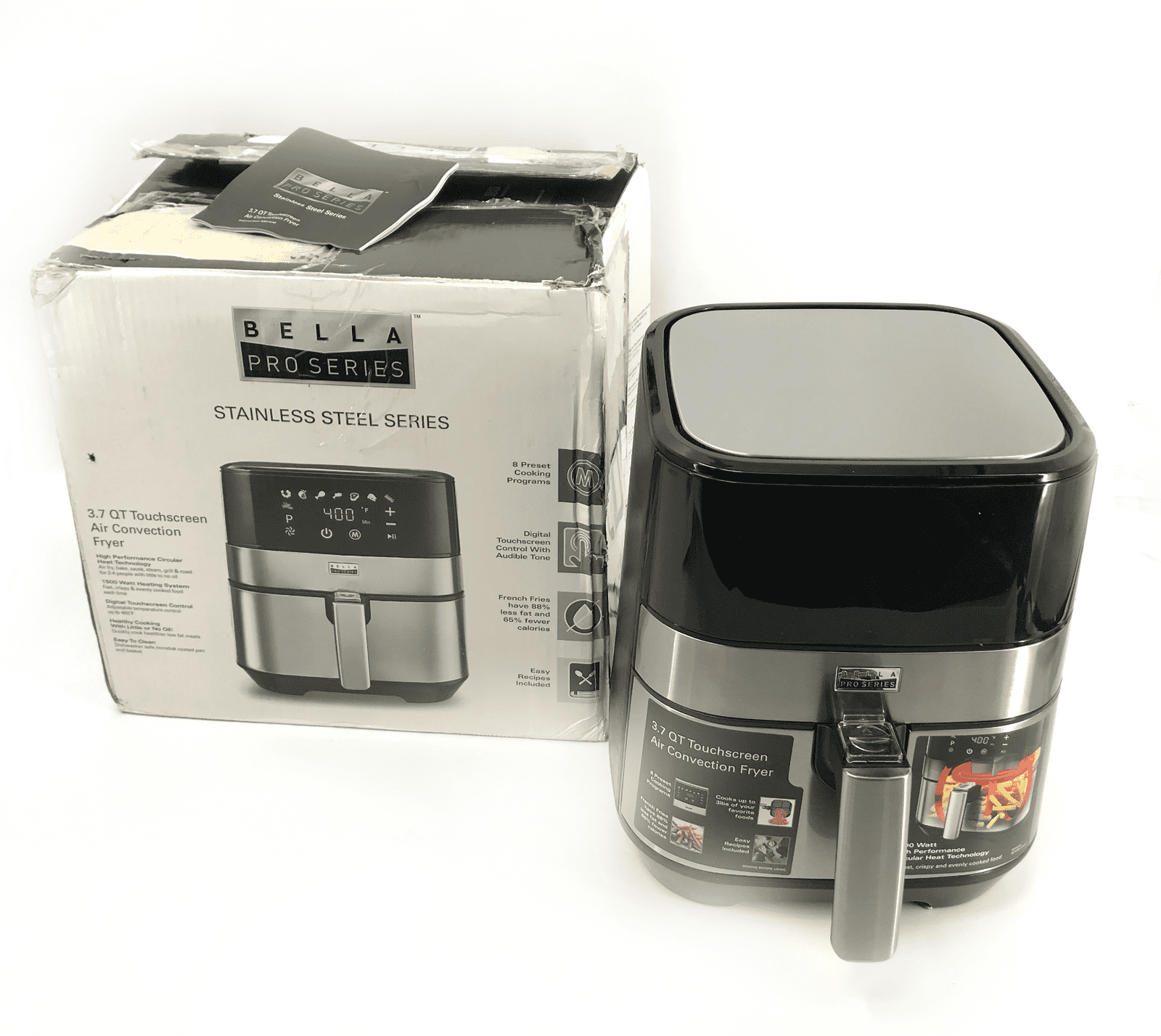 Bella 5.3-qt. Stainless Steel Air Fryer