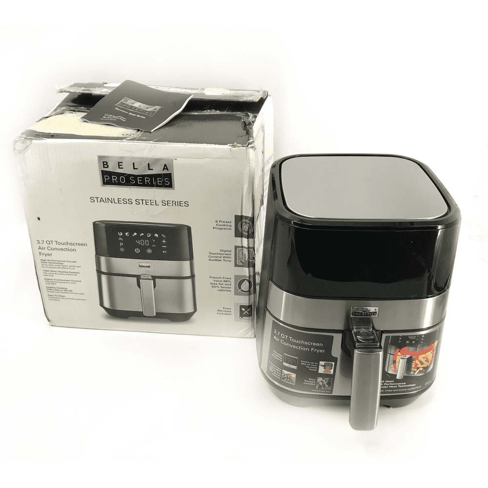 Bella Digital Air Fryer TXGS3T2 Pro Series 3.7 qt. Stainless Steel