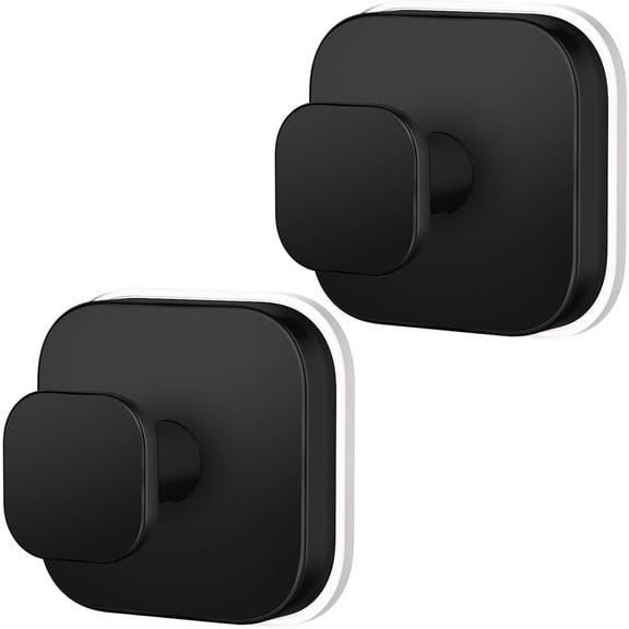 Suction Cup Hooks for Shower,Heavy Duty Shower Hooks for Bathroom Wall,Glass Windows,Smooth Doors to Hang Towels,Robes,Coat,Reusable Suction Cup Wreath Hanger for Christmas Wreaths-Black(2 Pack)
