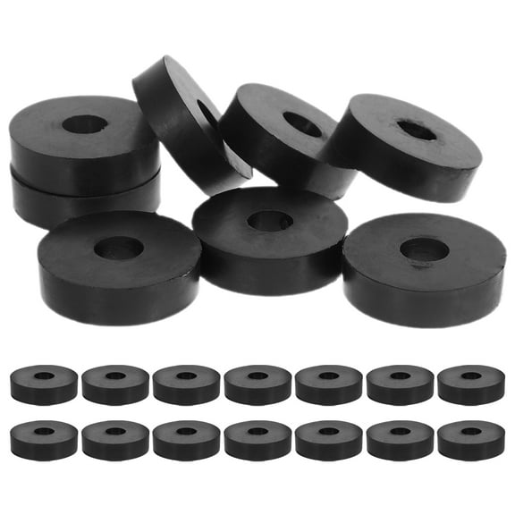 Masteelf 30pcs Rubber Washers Vibration Isolation Pads Heavy Duty Rubber Washers for Equipment Noise Reduction Washers Anti-Vibration Grommets for Home Appliances