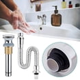 thumbnail image 4 of Desagüe del lavabo del fregadero Escurridor universal para fregadero de recipiente con para lavabo de 37-55 mm, alcantarillado de cocina, tubería de galvanoplastia, lavabos Magideal Desagüe del lavabo del fregadero, 4 of 7
