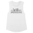 thumbnail image 1 of Skyline Birmingham Alabama Women's Muscle Tank Large White, 1 of 5