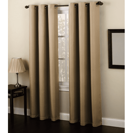 Solid Amy Thermal Blackout Window Curtain with Shiny Back to REFLECT SUNLIGHT! (63