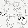 thumbnail image 4 of J-pinno Cat Kitty Cute Cozy Fun 3 Pcs Twin Sheet Set for Kids Boys Girls Children 100% Cotton Flat Sheet + Fitted Sheet + Pillowcase Bedding Set, 4 of 5