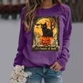 thumbnail image 2 of Futezty Halloween Sweatshirts for Women Plus Size Long Sleeve Cute Graphic Pullover Top 2025 Fall Fashion Shirt Clothes, 2 of 7