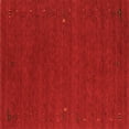 thumbnail image 1 of Ahgly Company Indoor Square Abstract Orange Contemporary Area Rugs, 3' Square, 1 of 1