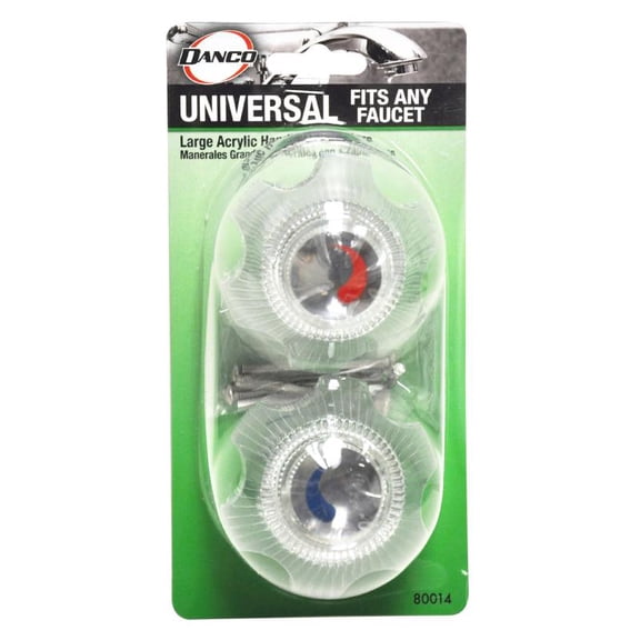 Danco 80014 Large Acrylic Faucet Handles, Universal Fit