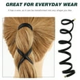 thumbnail image 4 of 1 pieza de coleteros creativos de cuero sintético ajustables para el cabello, 4 of 7