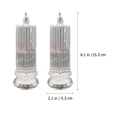 thumbnail image 4 of KAKOWELY 2 Pcs Bougies Électriques pour Fenêtres Bougies Chauffe-Plat Led Plastique Transparent Design Classique Cadeaux, 4 of 5