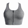thumbnail image 1 of Top Deportivo Marel para Mujer, Cierre Delantero, Gris Jaspe Talla EG, 1 of 4