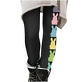 thumbnail image 2 of Lilgiuy Women's Easter Yoga Pants Trendy Easter Rabbit Graphic Full Length Workout Running Legging High Waist Sports Gym Activewear(Black,S), 2 of 4