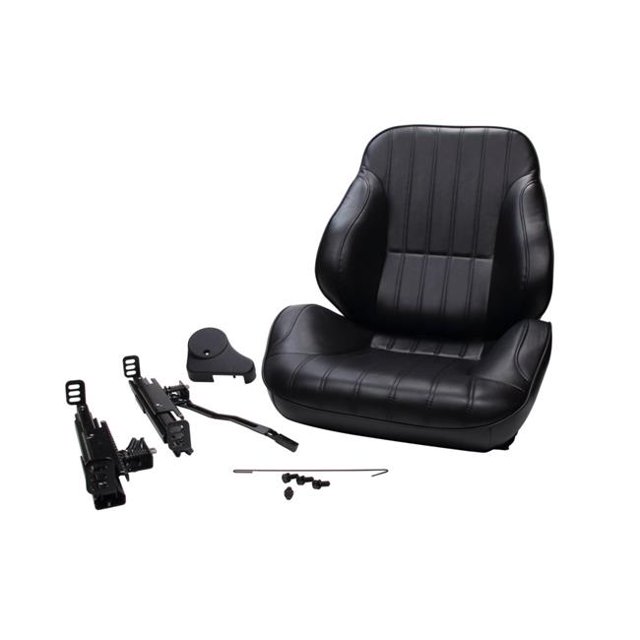 Scat SCA80-1050-51R Right Hand Rally Low Back Seat, Black - Vinyl