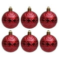 thumbnail image 2 of AYktou 6 Pcs Christmas Balls Ornaments, 2.3 Inch Double Rhombus Embossed Plated Christmas Tree Decorative Hanging Ball, Ornaments Hanging Pieces for Xmas Birthdays Festive Party Decoration, 2 of 7