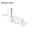 thumbnail image 2 of Cable Clips, 100 Pack 14mm Nail in Cable Clips Circle Cable Clamps Cable Tacks Cord Clips, 2 of 6