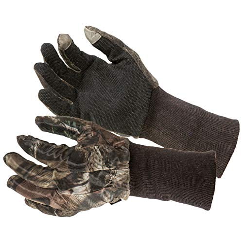 MOSSY OAK ARCHERY HUNTING CAMOUFLAGE TOUCH SCREEN MESH GLOVES Size:Smal/Medium 