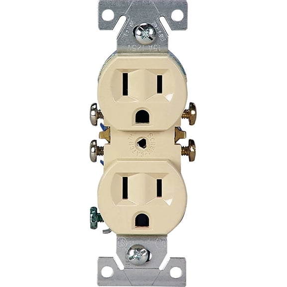 Cooper Wiring 270V Straight Blade Duplex Receptacle, 15-Amp, 125-Volt