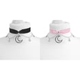 thumbnail image 2 of Qarigey Gargantilla de terciopelo lunar, regalo exquisito para mujer, materiales adecuados para varios escenarios, gargantilla Ropa, zapatos y accesorios Miscelánea Rosa, 2 of 6