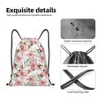 thumbnail image 3 of Yiaed Lilies Flowers Print Drawstring Bags Drawstring Backpack Bulk String Back Pack Gym Sport Bag-Small, 3 of 5