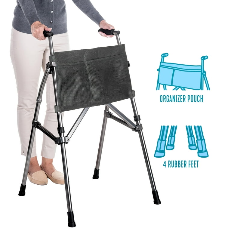 Stander EZ Fold-N-Go Walker Lite, Lightweight Folding Walker