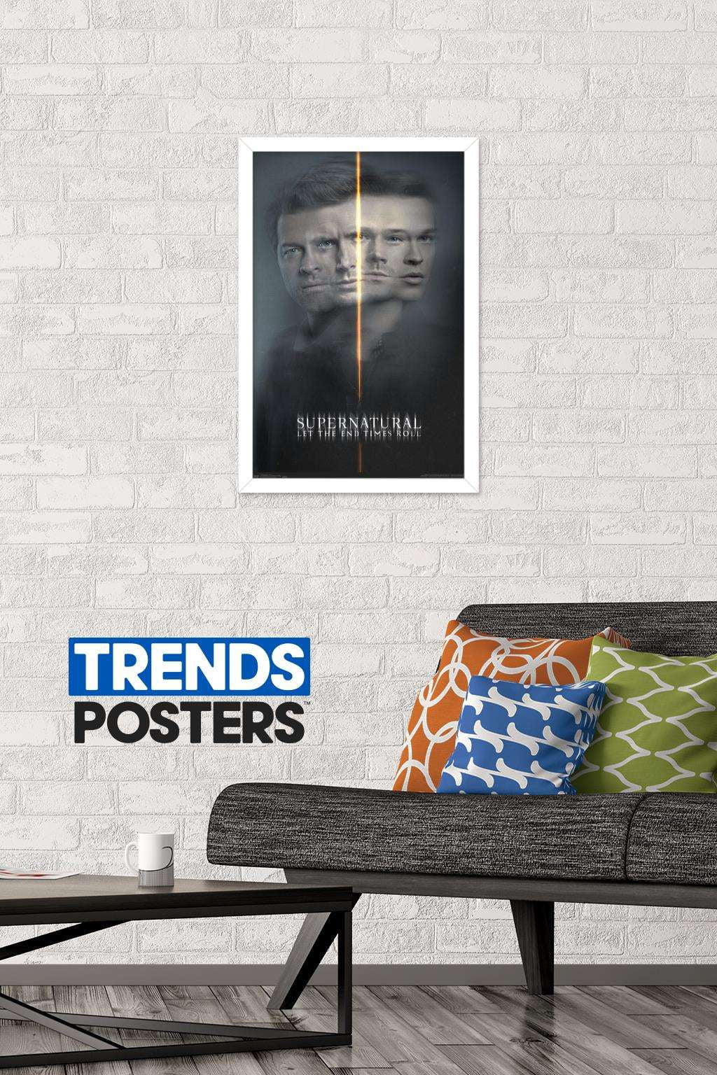 Supernatural - Dual Faces Wall Poster, 14.725" x 22.375", Framed